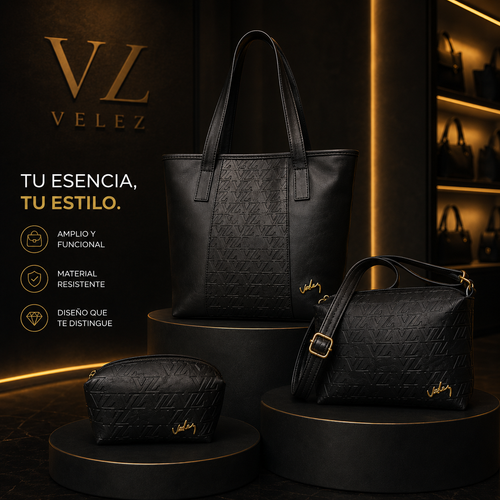 Trio de Carteras Estilo Vélez l Elegancia y espacio para tu día a día