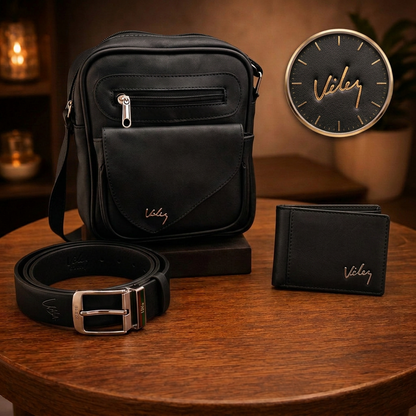 Combo Vélez 3 en 1 de Cuero Premium con 60% de Descuento