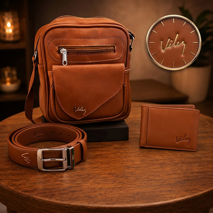 Combo Vélez 3 en 1 de Cuero Premium con 60% de Descuento